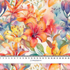 FLOWERS WZ.37- Welur tapicerski