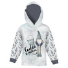 KID'S HOODIE (ALEX) - CUDDLE WEATHER (WINTER IN THE CITY) - looped knit fabric (146/152)