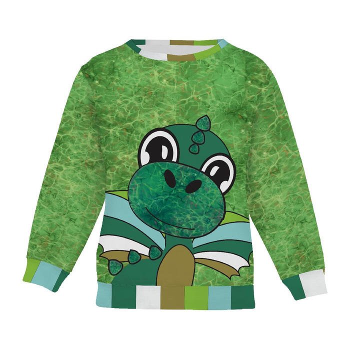 CHILDREN'S (NOE) SWEATSHIRT - DRAGON DINO - sewing set