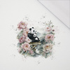 PANDA FAMILY - panel (75cm x 80cm) SINGLE JERSEY