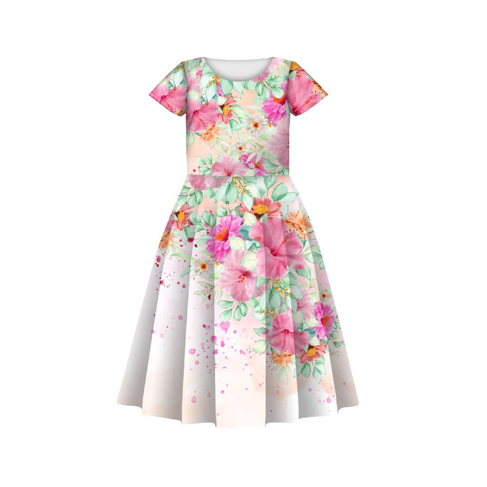 KINDER KLEID "MIA" - STOCKROSEN M. 2 - Nähset (122/128)