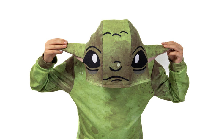 KINDER HOODIE (PARIS) - BLUE ALIEN - Nähset