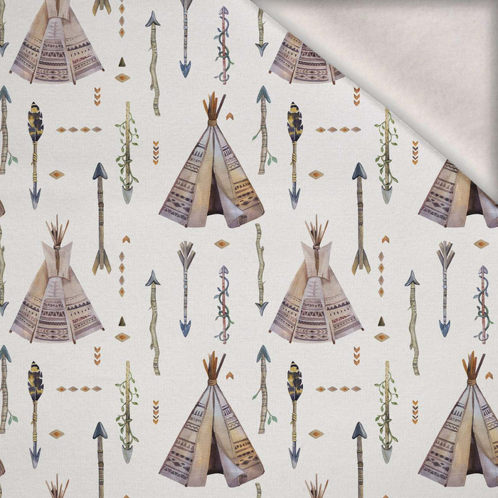 INDIAN / tipi - Wintersweat angeraut mit Elastan ITY