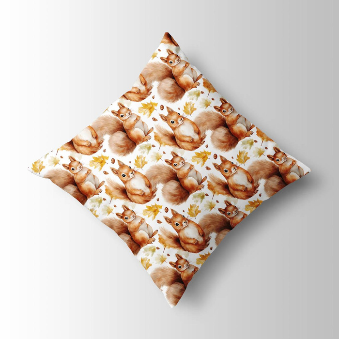 PASTEL SQUIRREL - Cotton muslin