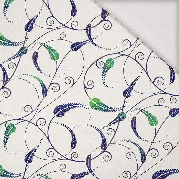 LEAVES pat. 5 (green) - Viscose jersey