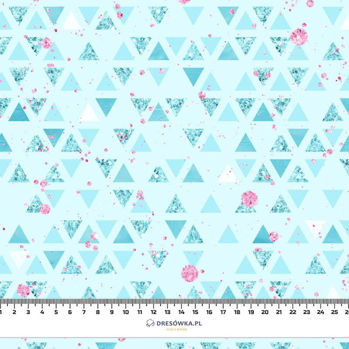 GLITTER TRIANGLES (WONDERLAND) - Cotton woven fabric