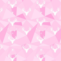 HIRSCHE (Adventure) / rosa - Wasserabweisende Webware