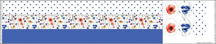 EASTER WREATH - FIELD FLOWERS / white - sewing set