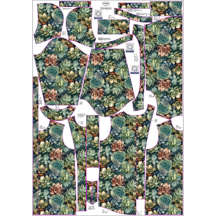 DAMENPARKA (ANNA) - SUCCULENT PLANTS MS. 8 - Nähset M