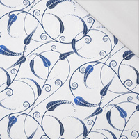 50CM LEAVES pat. 5 (classic blue) - single jersey 120g
