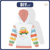 KID'S HOODIE (ALEX) - BEEP! BEEP! - looped knit fabric (122/128)