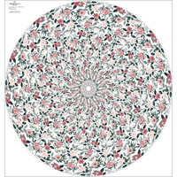 BEAUTIFUL FLOWERS - big circle skirt panel