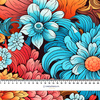 COLORFUL FLOWERS m. 2 - Lycra 300g