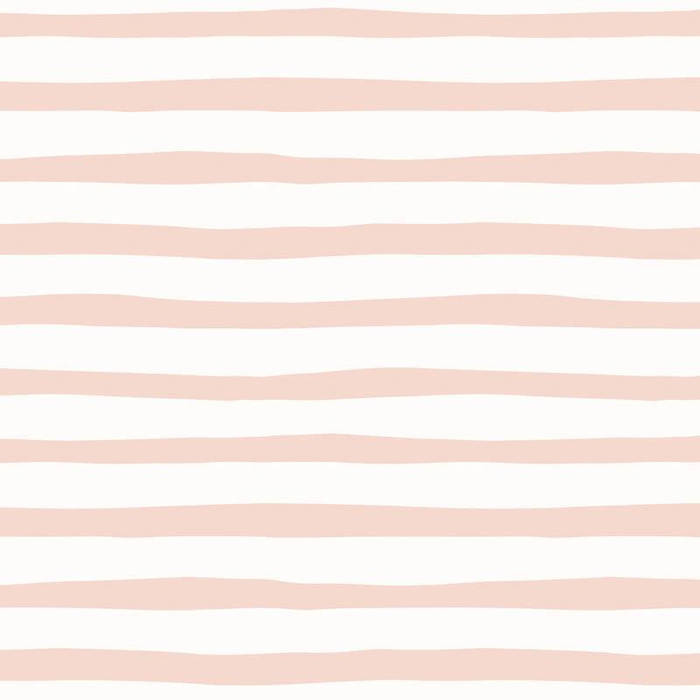 STRIPES - ECRU AND LIGHT PINK (BIRDS IN LOVE) - single jersey with elastane