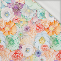 PASTEL FLOWERS WZ. 20 - dresówka pętelkowa