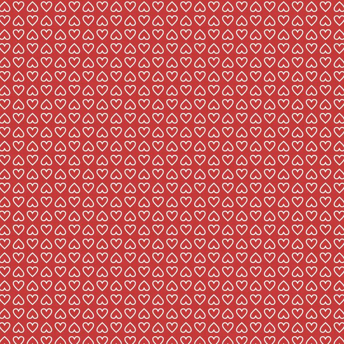 HEARTS (CONTOUR) pat. 2 / red (VALENTINE'S MIX)