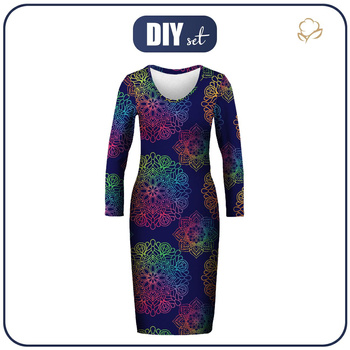 Tužkové šaty (ALISA) - MANDALA vz. 4 - Sada šití S