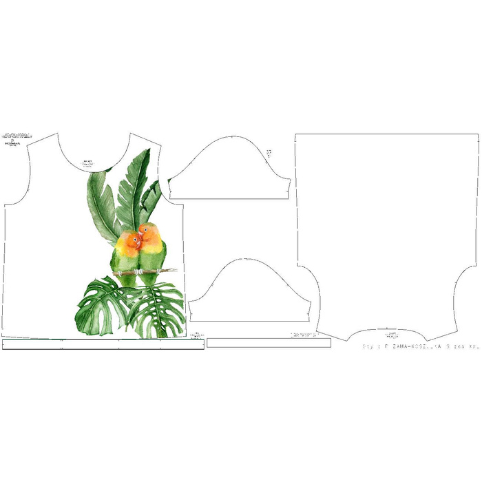 Pyžamo-Tričko - PAPOUŠKY - XL