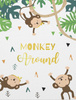 MONKEY AROUND (WILD & FREE) - PANEL SINGLE JERSEY