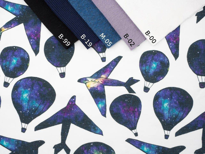 GALACTIC FLIGHTS - looped knit SP250