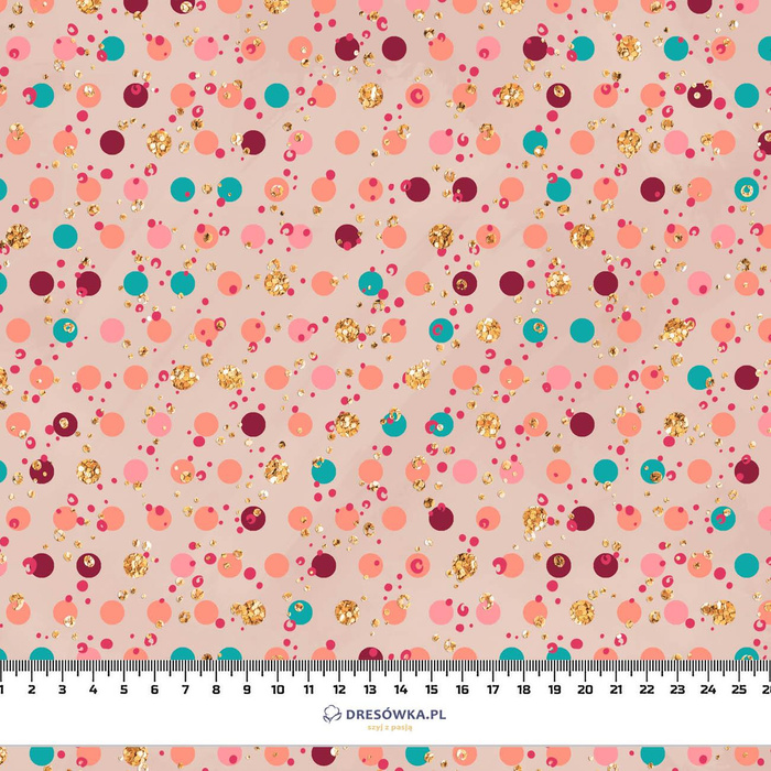 GLITTER DOTS (GLITTER AUTUMN) - Cotton woven fabric