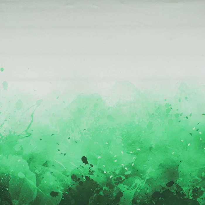 SPECKS (green) - panel looped knit