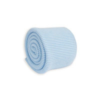 D-75 HELLBLAU/ BLUE - Bündchenstoff gerippt