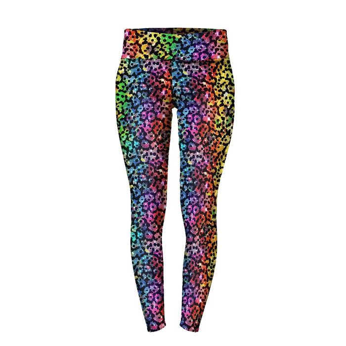 SPORTLEGGINGS - HOLOGRAPHIC RAINBOW ms. 4 - Nähset - XXL