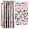 PINK PEONIES pat. 1 - Cotton woven fabric