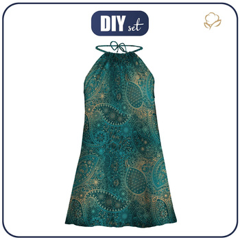 ŠATY "DALIA" MINI - MEHNDI 2.0 - Sada šití S-M