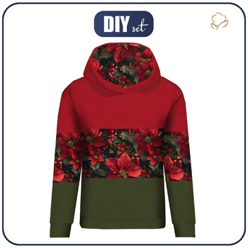CLASSIC DAMEN HOODIE (POLA) - WINTER FLOWERS M.18 - Nähset