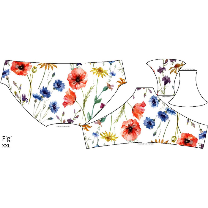 WOMEN'S PANTIES - FIELD FLOWERS - S