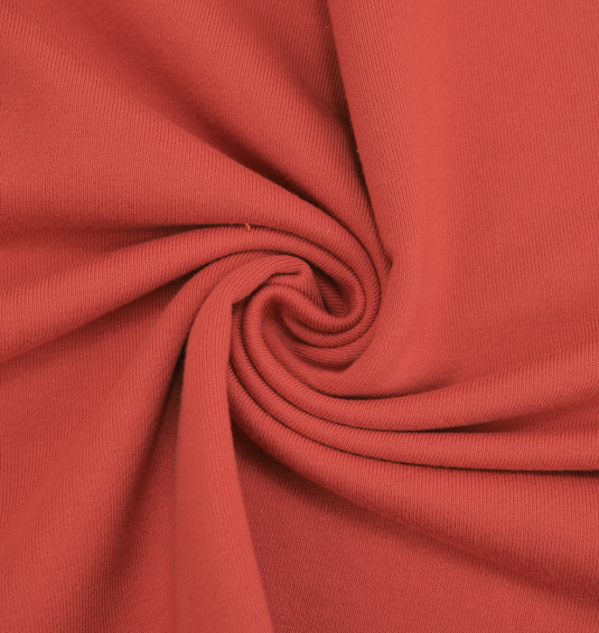 French terry TWILL 340g - BRICK (D-248)