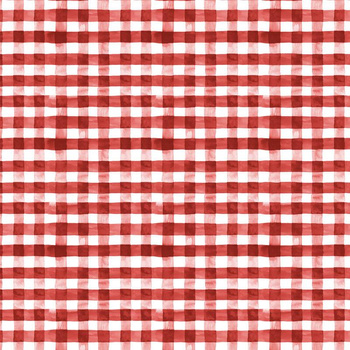 MINI KRATA VICHY / czerwony (KRATA I RÓŻE) - Tkanina na obrusy