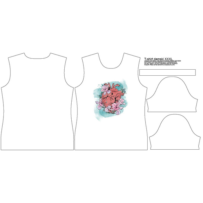 T-SHIRT DAMSKI - EL CORAZON - single jersey XXL