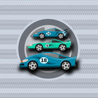 FAST WHEELS / blue - panel