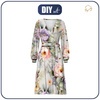 WRAP MIDI DRESS (BIANCA) - VINTAGE FLOWERS - sewing set XXL