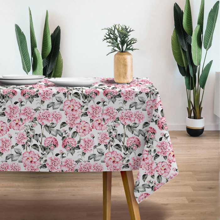 PINK PEONIES pat. 3 - Cotton muslin