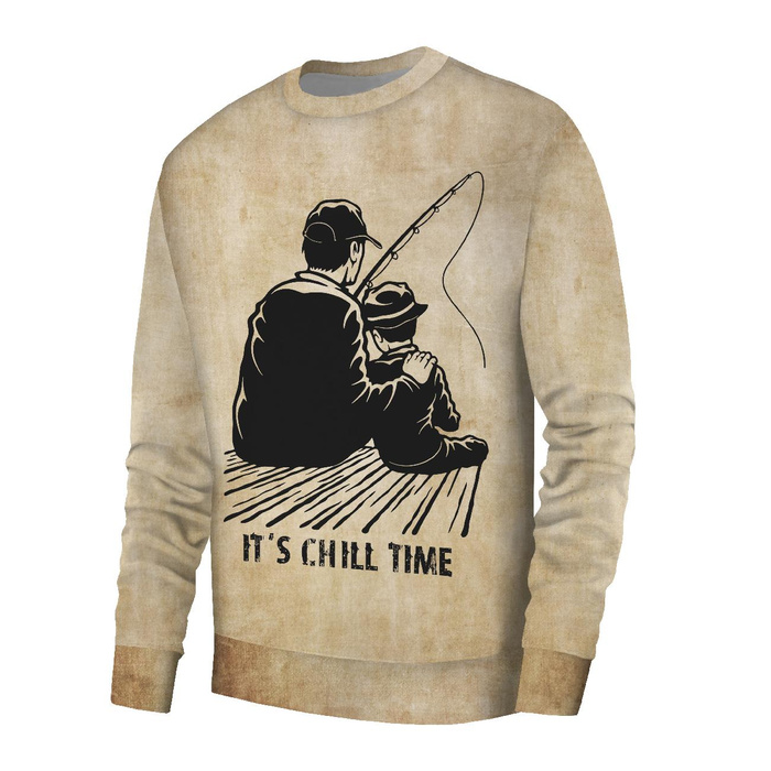 MEN’S SWEATSHIRT (OREGON) BASIC - IT'S CHILL TIME - sewing set L