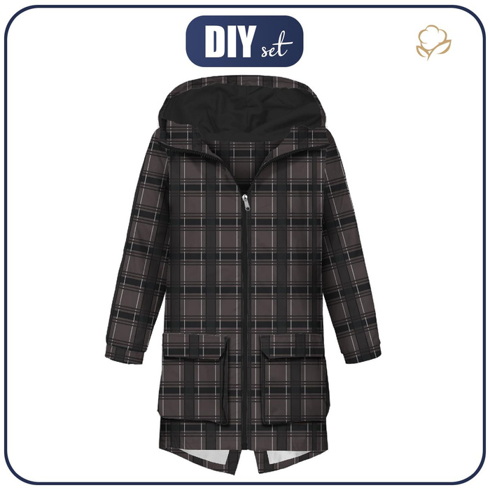 PÁNSKÁ BUNDA PARKA (TOM) - KOSTKA  VZ. 11 / šedá - Sada šití