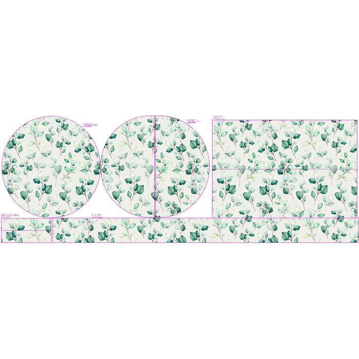 DECORATIVE CUSHION - EUCALYPTUS - sewing set