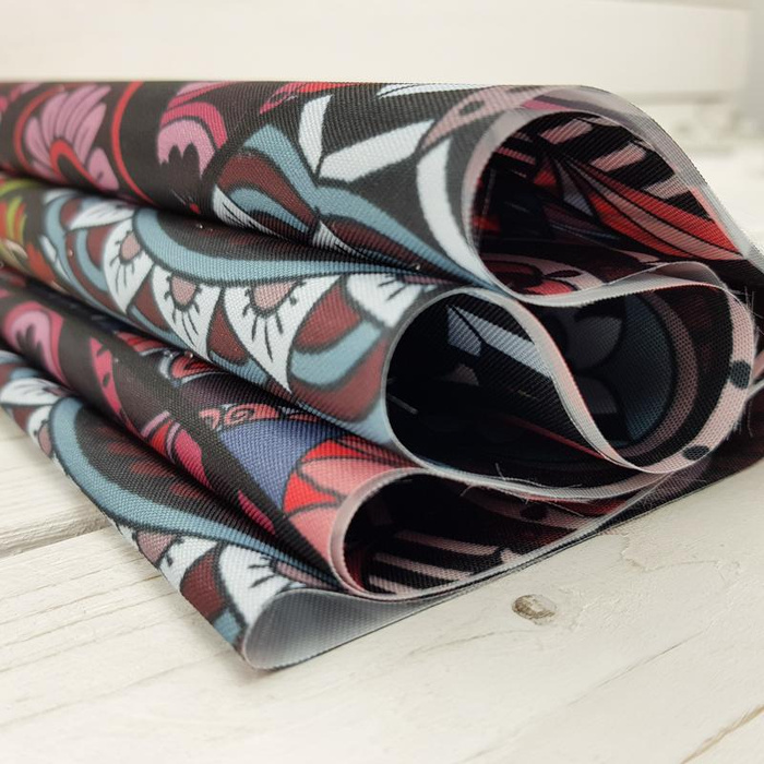 GLASMALEREI / rot - Wasserabweisende Webware