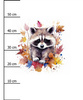 WATERCOLOR RACCOON pat. 2 - panel (60cm x 50cm)