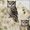 PASTEL BIRDS PAT. 4 (OLW) - looped knit fabric