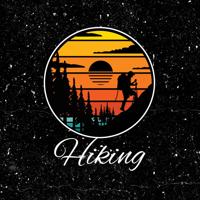 HIKING / czarny - panel (75cm x 80cm)