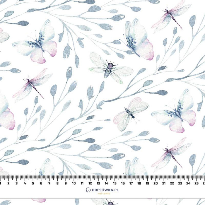 SCHMETTERLINGE MIX M. 3 (AQUARELL-SCHMETTERLINGE) - Baumwoll Webware