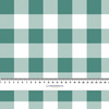 VICHY GRID GREEN / white - Cotton woven fabric