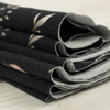 FLOWERS AND LEAVES pat. 4 / black - single jersey 