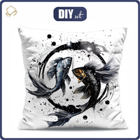 PILLOW 45X45 - PISCES - Cotton woven fabric - sewing set