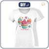 WOMEN’S T-SHIRT (L) - SWEETS pat.6 - sewing set